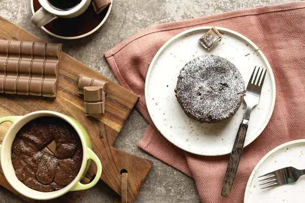 Lava cake au cœur praliné